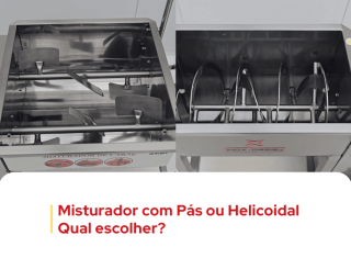 Misturador de p�s ou helicoidal: o produto define a escolha?